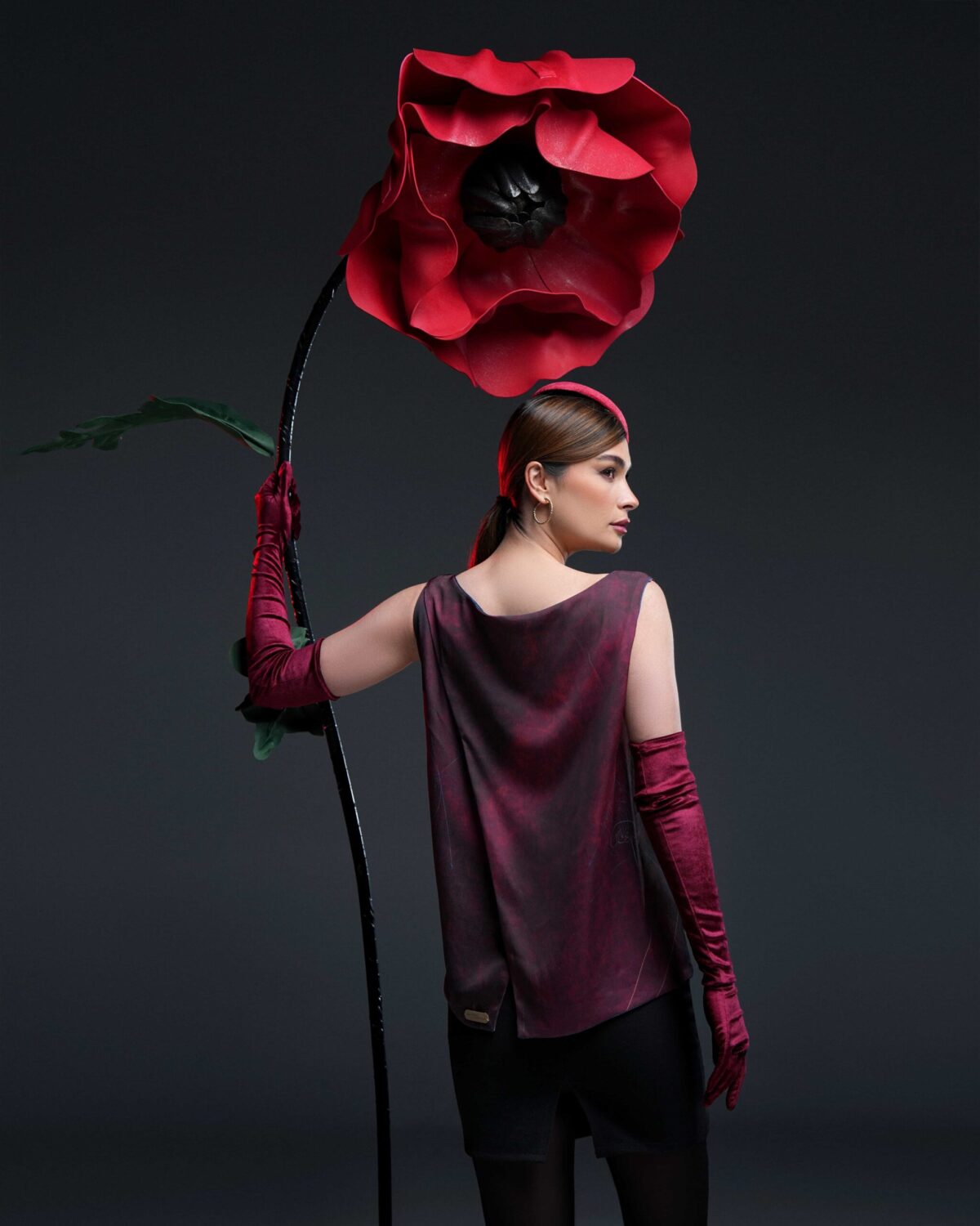 Khamoosh Reversible Satin Top – 4 Tops in 1 - Image 3