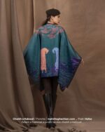 Charkh-e Kabood Reversible Poncho– Move Like a Free Spirit - Image 7